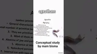 Agnathans introduction and classes #biology #science #neet