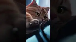 CHONKY ORANGE CAT DETAILER at LUXURY CAR WASH 😱 Hyper-Real Sacred Shine