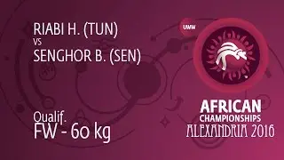 Qual. FW - 60 kg: H. RIABI (TUN) df. B. SENGHOR (SEN) by FALL, 0-0