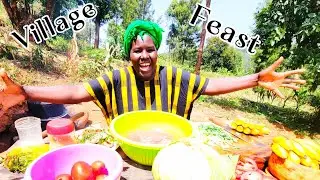 &ldquo;African Village Feast | Mom Cooks Pilau, Beef Stew, Matoke & Steamed Cabbage&rdquo;
