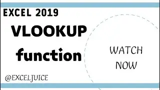 v.lookup function | Excel juice