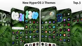 3 новые темы оформления центра управления HyperOS 2 для Xiaomi, Redmi, Poco | 3 лучшие темы Hyper...