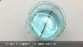 Copper(II) sulfate and Iron reaction