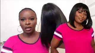 NOT THE BANG! GLUELESS IRON SAFE CLEAN CAP WIG | MODEL MODEL