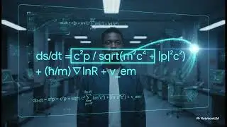 A deterministic position evolution linking momentum, wave structure, and field.