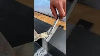Soldering zinc gutter