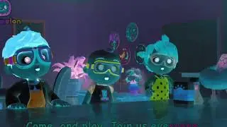 Cocomelon says Join us everyone. Make. Create. Science is so fun! / Voice pitch effects