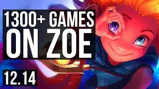 ZOE vs FIORA (TOP) | 2.2M mastery, 1300+ games, 11/2/10, Dominating | NA Diamond | 12.14