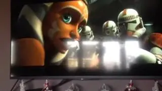 Star Wars: The Clone Wars Ahsoka Tano and Asajj Ventress vs commander wolf and the clones
