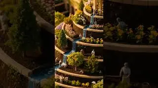 Building Babylon's hanging gardens #Babylon #SevenWonders #3danimation #miniature #history