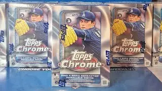 CAN I FINALLY PULL SOMETHING GOOD??? 2025 TOPPS CHROME BLASTER BOX (X4)!!! CHANNEL UPDATE!!!🔥🔥🔥 