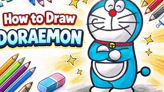 How to Draw Doraemon | Easy Drawing Tutorial 🎨
