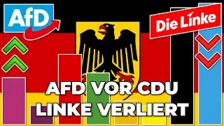 AfD Bleibt vor Der Union Die Linke Verliert | Bundestag Umfragen | AfD, Union, SPD, Gr&uuml;ne, Linke