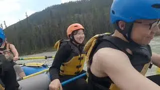 Sunwapta river rafting Jasper National Park August 2023