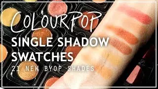NEW Colourpop Single Shadows w/ Live Swatches - Fall 2019 BYOP