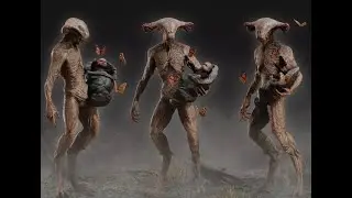 UPBGE - Pale Creature Low-poly 3D model #blendergameengine #model #india #games #tutorial