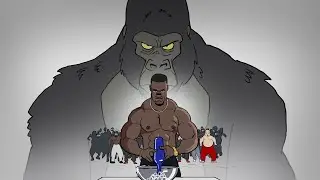 1 Gorilla Vs Ashton Hall Vs 100 Men Animation