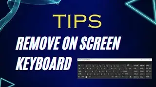 onscreen keyboard windows se kaise hataye