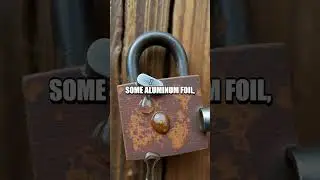 Unlocking a Rusted Padlock with Common Household Items
