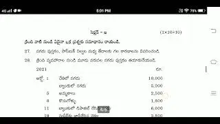 TS Inter 1st year Commerce  telugu medium paper 2021 | TS inter 1st year Commerce model paper(T/M)