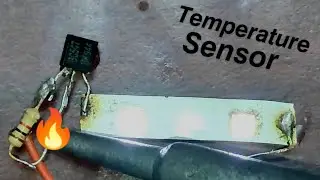 BC547 transister project temperature sensor