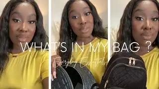 WHATS IN MY BAG| EVERYDAY ESSENTIALS| CHANEL INSPIRED BAG| TIERRIAARI