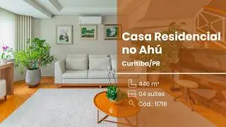 Casa Residencial, 04 Suítes, 06 Vagas, Ahú, Curitiba.