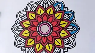 Relaxing Mandala Coloring for Stress Relief 🌸✨ | Calm & Creative Escape 🎨