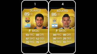 LUIS SUAREZ VS AGUERO IN EVERY FIFA