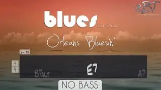 ORLEANS BOOGIE STYLE BLUES JAM! [NO BASS]