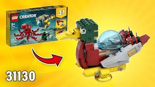 LEGO Creator Duck Submarine MOC (293 pcs)[31130] Alternate Build for Sunken Treasure Mission | TBB