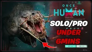 Shadow Hound Pro Mode (lvl 60) SOLO - Under 6 Mins | Once Human Gameplay Guide