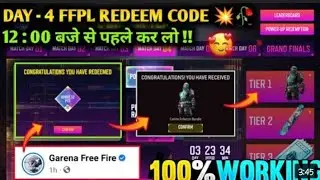 FREE Fire New Event || Winter Tournament Match Day 4 Redeem Code || GARENA Free Fire || Raj Gamer ||