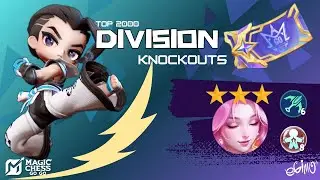 DIVISION KNOCKOUTS RISING STARS! COMMANDER CHOU + 3 STAR KADITA!! MAGIC CHESS GO GO