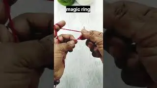 How to Make a Magic Ring in Crochet | Easy Magic Circle Tutorial 🧶 #shorts