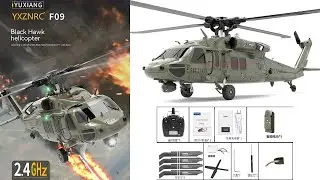 Ultimate RC Helicopter - YXZNRC F09 Black Hawk 6CH RTF with 3D6G Dual Brushless Power!