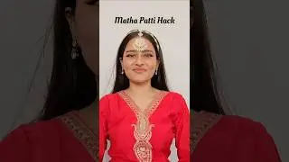 Make Your Own Matha Patti Hairband 😱 #trending #shorts #mathapatti #weddinghacks #hairhacks #craft