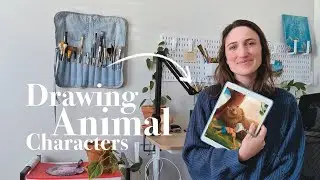 Draw animal characters for children's books