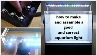 how to make HPL LED lights for aquascape 60cm