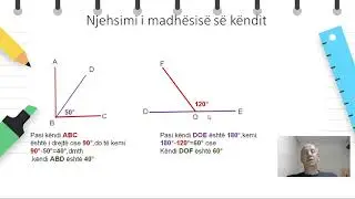 Klasa 6 - Matematikë - Caktimi dhe vlerësimi i madhësisë së këndit të panjohur këndit të panjohur