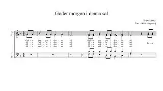 Goder morgon i denna sal - Sopran