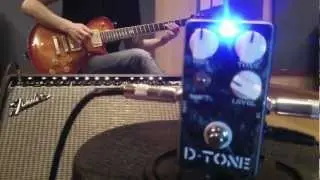 M.I.J Pedals [ D-Tone ] Overdrive Pedal w/Humbacker P.U (Middle Gain)
