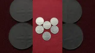 1Rs Coin#Cross Depicting Unity in Diversity#2004 to 2006#coincollecting