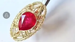 Discover Your Dream 18k Gold Ring with STUNNING Pink Stone#spkyoutuber #jewellery