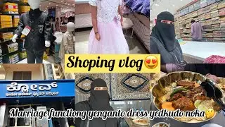 Shoping vlog🫰 ||marriage functiong yenganto dresses shoping akuront noka 😊 ||manipal vlog