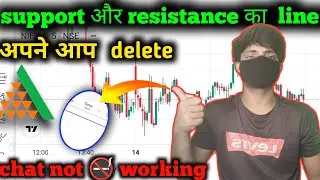 support और resistance का  line अपने आप  delete , Angel one chart setting reset problem,#thetradroom