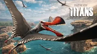 Jogando de TROPEOGNATHUS no novo mapa RIPARIA em Path of Titans