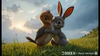 💔 Bird with Broken Wing 🐦 Rescued by Brave Rabbit 🐇 | Emotional Short