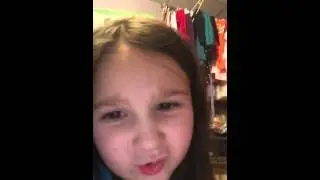 The mine craft video by 5 year old. Hysterical!