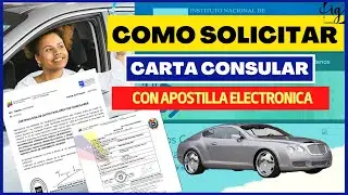 Cómo Solicitar la Carta Consular con Apostilla Electrónica | LICENCIA INTERNACIONAL Paso a Paso 2022